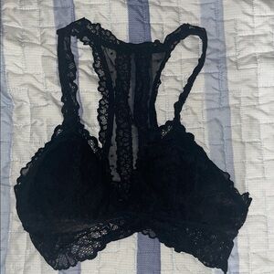 Aerie Black Lace Racerback Bralette